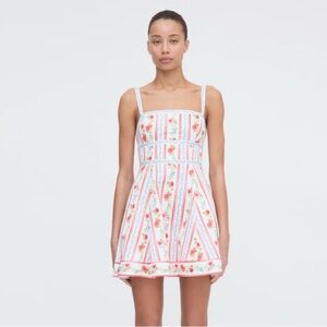 NWT Hill House Margot Mini Dress - Pomegranate Stripe M